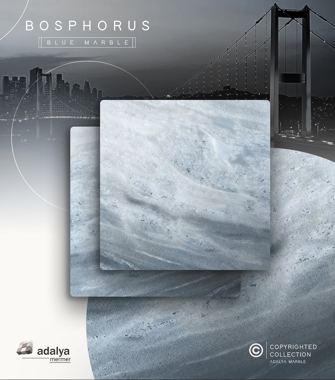 Adalya Mermer Introduces Bosphorus Blue Marble: A Touch of Turkish Elegance