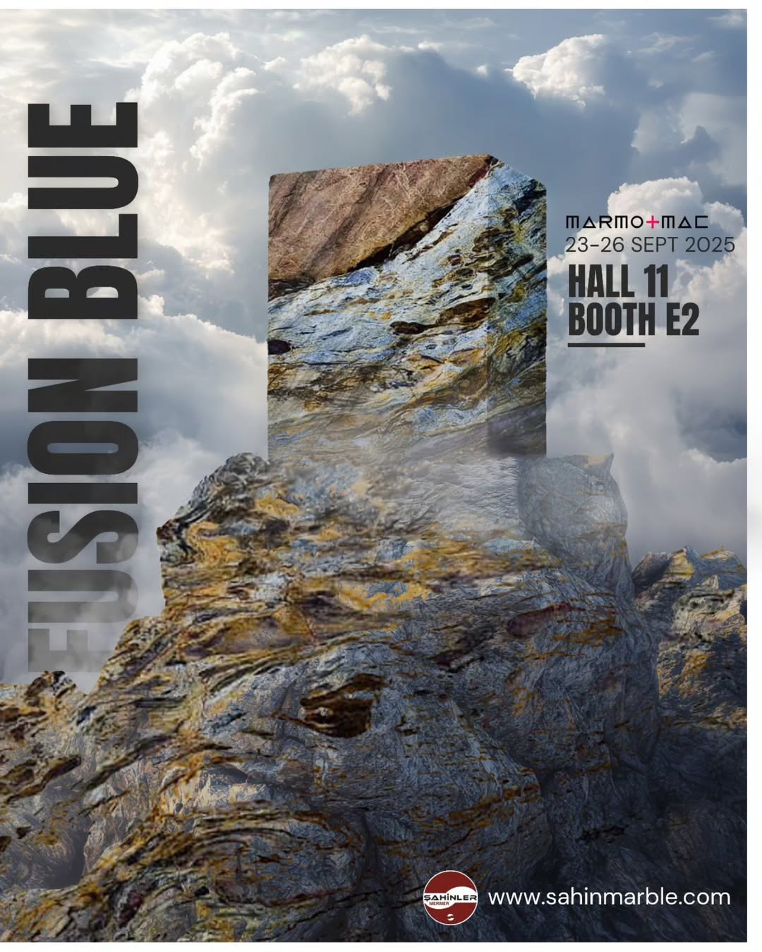 Şahinler Marble Unveils Fusion Blue Marble, Blending Nature and Design